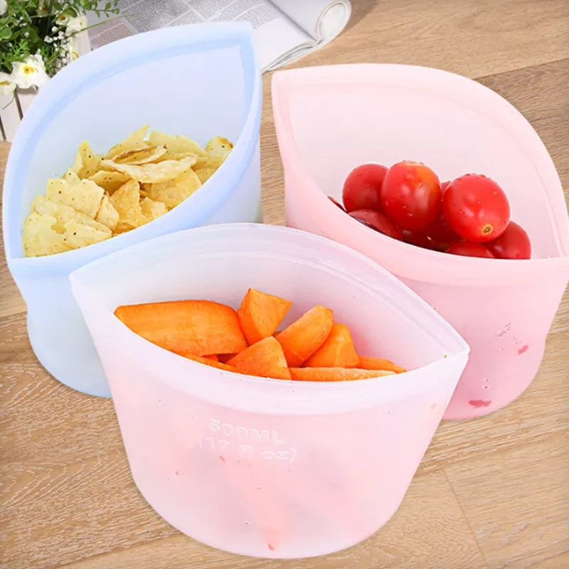 Silicone Storage Bags - Set 3 Bags – ECOOH2