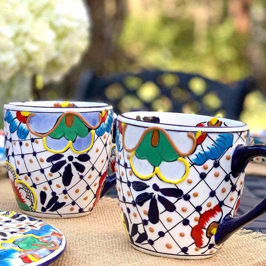 Made In Mexico | Handmade Pottery Mugs Set of 2