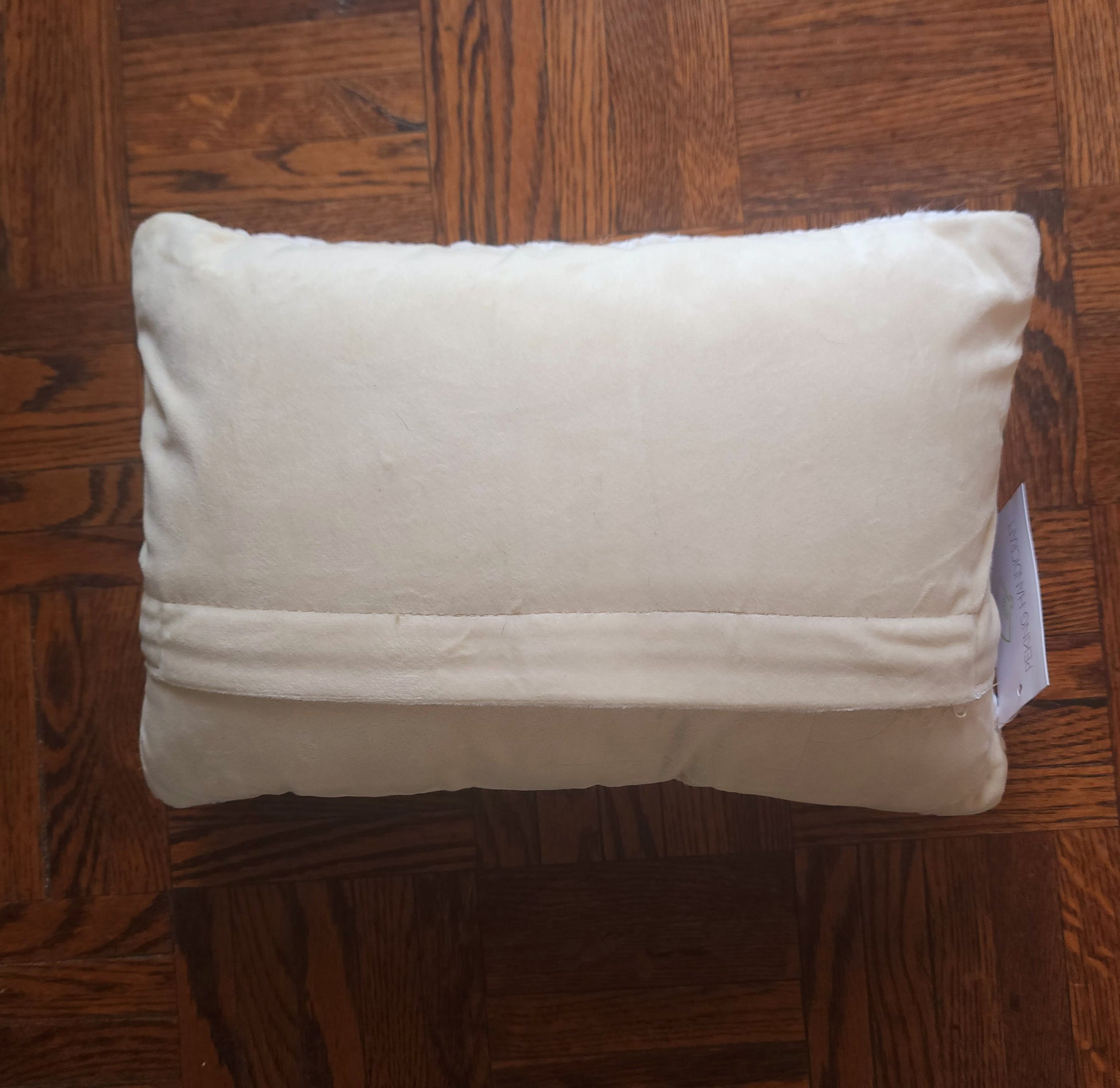 Mother's Day 100% Wool Mom Heart Pillow - Velvet Back